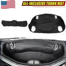 Rear Storage Mat Cargo Floor Tray Liner for Chevrolet Corvette C8 2020-24 Black