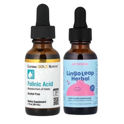 California Gold Nutrition Folinic Acid & Joyspring Lingo Leap Speech & Cognition