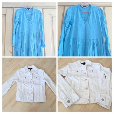 Kleid von Amisu und Jeansjacke von Forever 21 in Gr. S
