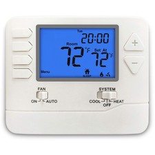 5-1-1 Day Programmable Digital Thermostat for Home, up to 1 Heat/1 Cool with ...
