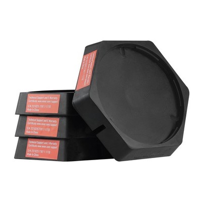 RV Leveling Pads,9 Inch Round Landing Feet,Permanent Attached Jack Stabilizers,R