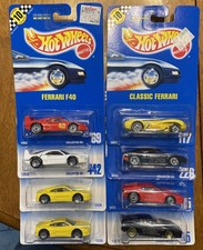 Lot Of Hot Wheels Ferrari Testarossa F40 Classic 355 348 Blue Card Points Rare