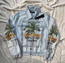 Amiri Art District Blue Denim Trucker Jacket - XXL - $1800 - New - Authentic