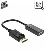 DP Displayport Male to HDMI Female Cable Converter Adapter for PC Laptop Desktop