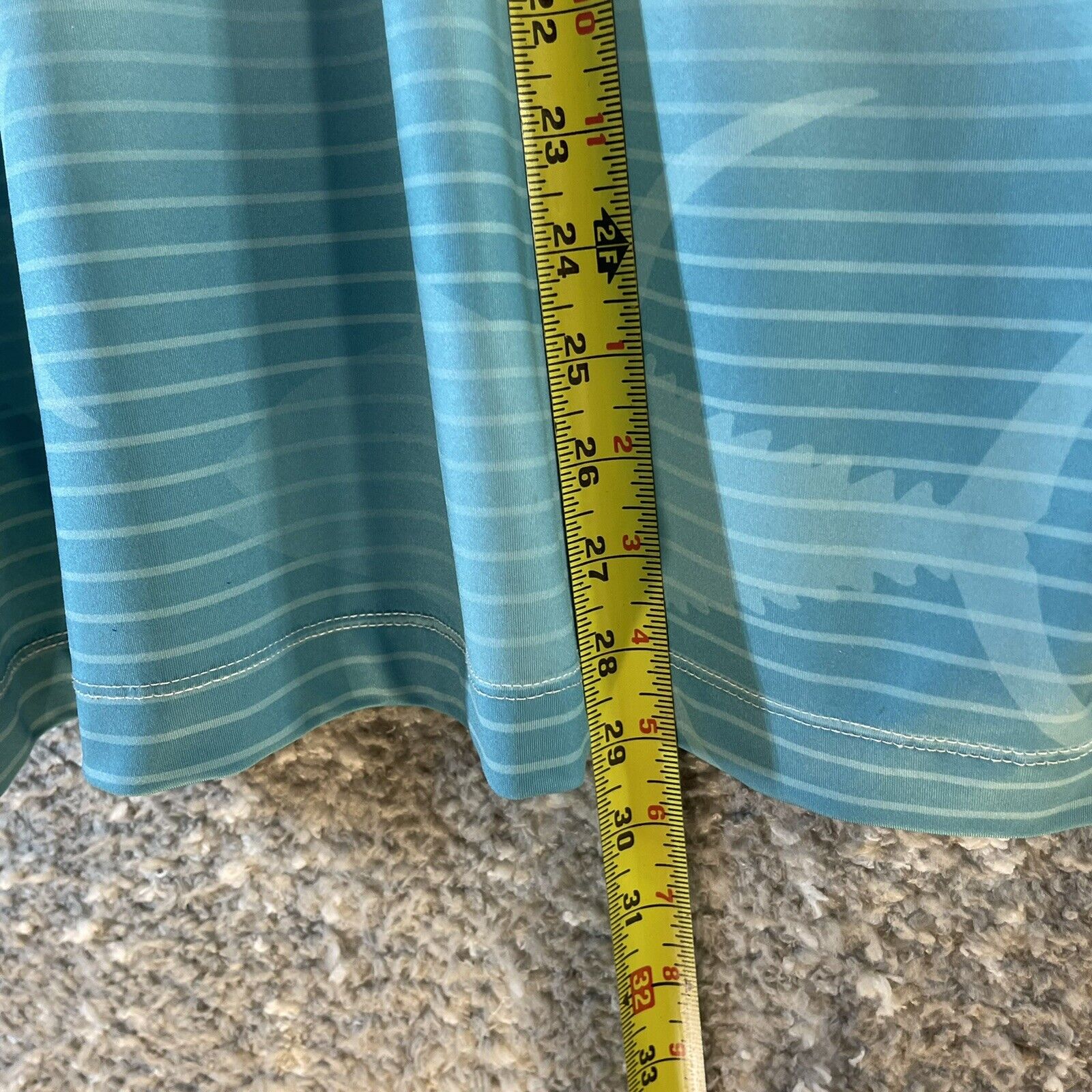 PELAGIC Performance Polo Shirt Mens LARGE Striped - image 5