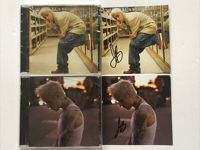 ジャスティン・ビーバー直筆サインCD#2 Yummy Justin Bieber Justin Bieber SIGNED Autographed Yummy Full Set CD 1-4 Tape
