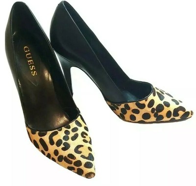 animal print pointed heels