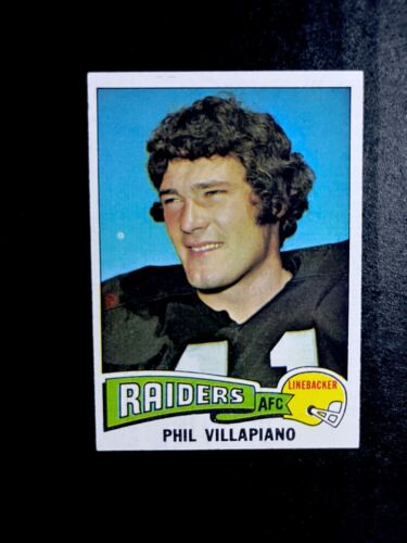 1975 Topps #320 - Phil Villapiano - Raiders - Foto 1 di 2