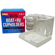 Boat Cup Holder White Set Of 4 Folding Boat Cup Holders For Drinks Wall