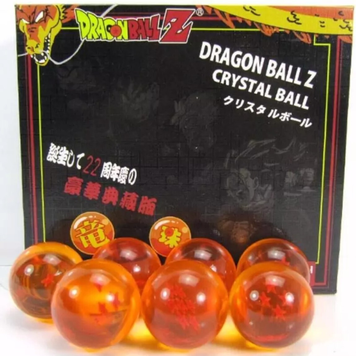 New 7pcs JP Anime DragonBall Z Stars Crystal Ball Collection Set