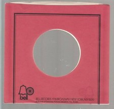 Company Sleeve 45 BELL - Red w/ Black Outline  Logo 1969-1974 