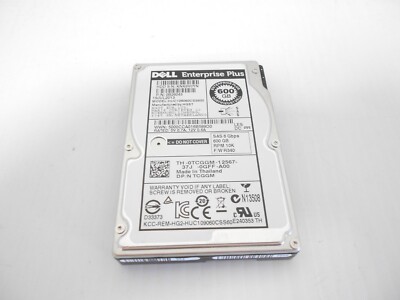 Dell EqualLogic TCGGM 600GB 10K SAS 2.5" Hard Drive PS6500 PS6510 ...