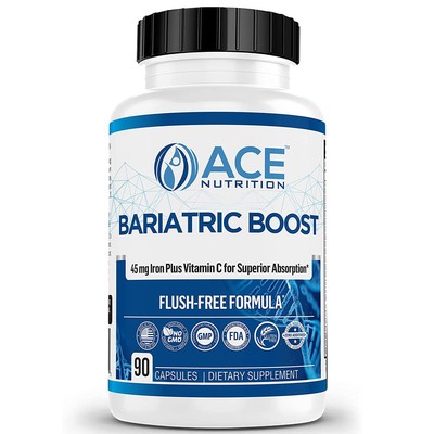 Bariatric Boost One-A-Day Multivitamin 90 Day Supply with 45mg Iron Post Gast...