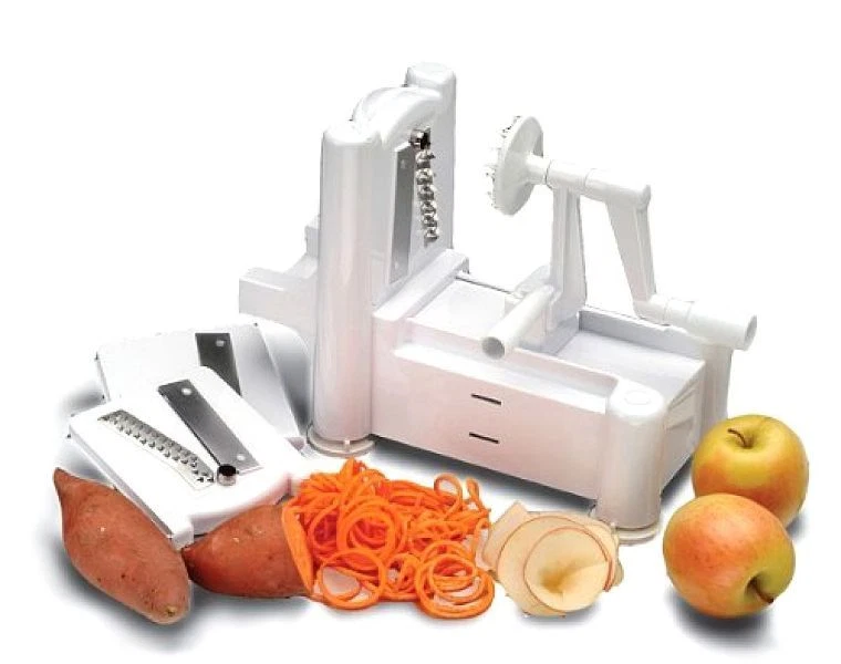 AFFETTA VERDURE SPIRALE JULIENNE CUCINA CICLONE TAGLIA FRUTTA CAROTE ZUCCHINE - Immagine 4 di 4