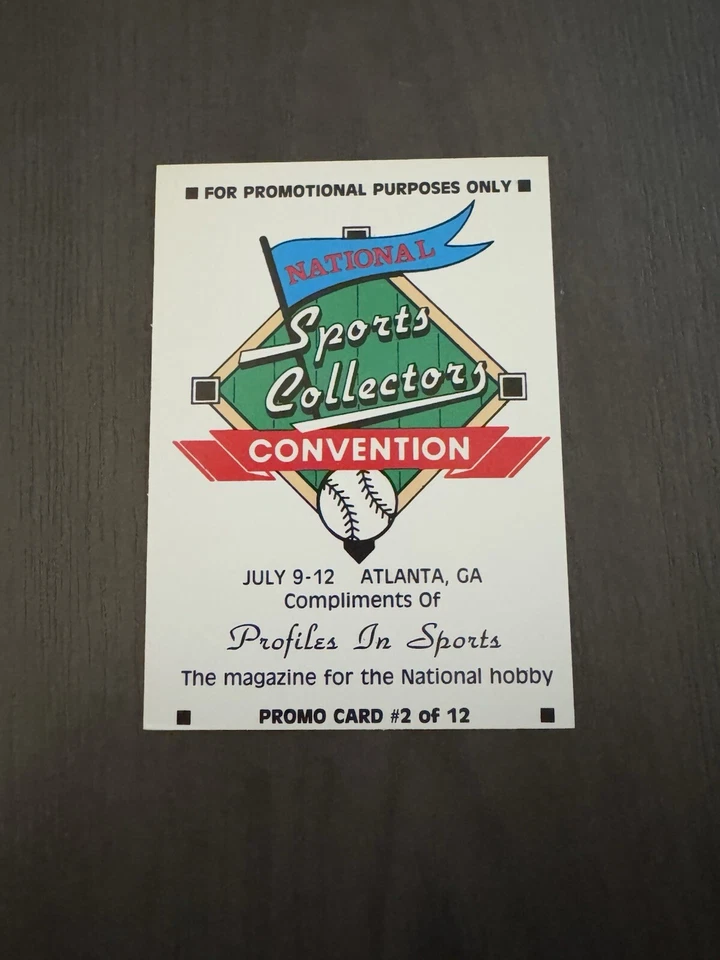 1992 National Sports Collectors Convention Promo #2 MARK McGWIRE Baseball Card - Imagem 2 de 2