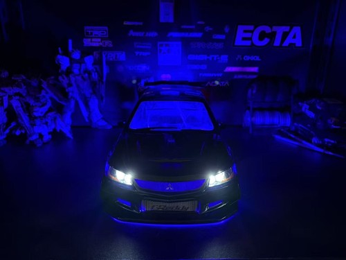 1/10 Mitsubishi Evolution 9 Drift & On-Road RC Car Body Shell – Metallic Blue 🚗 - Picture 11 of 11