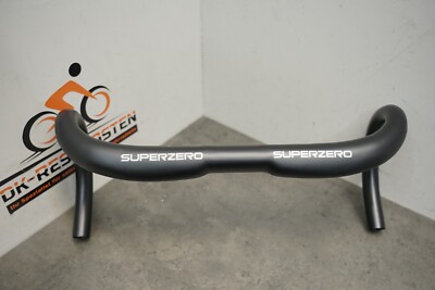 DEDA SuperZero Curve Alu Aero Rennrad Lenker Schwarz 31,8mm 44cm Breite NEU