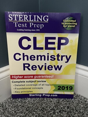 Sterling Test Prep CLEP Chemistry Review: Complete Subject Review, Paperback NEW