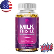 Milk Thistle Silymarin Marianum ,Dandelion Root 1200Mg Liver Health Support