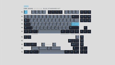GMK 80082 BL00 Bundle - Base + Spacebars Kit - MX Keycaps