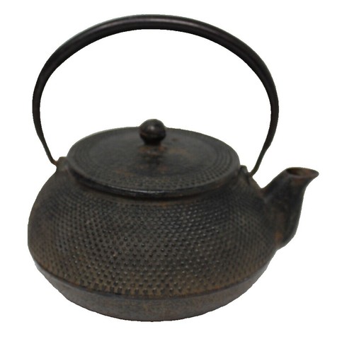 Antique Japanese Nambu Cast Iron Tetsubin Teapot Kettle Sakura