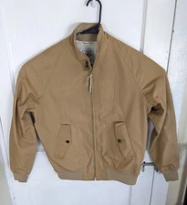 Vintage 70s Golden Bear Ventura Cotton Twill Khaki G-1 Style Bomber Med Cali USA
