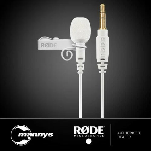 Rode Lavalier GO Professional-Grade Wearable Microphone (White)