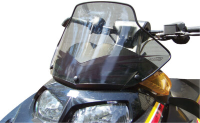 Powermadd Windshield 11in Tint/Black Graphic 02-09 SKI-DOO SUMMIT MX-Z + Models