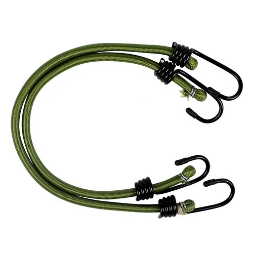 20Pcs Heavy Duty Bungee Cords Cables Straps Military Bungie Elastic Hooks Rope - Picture 3 of 8
