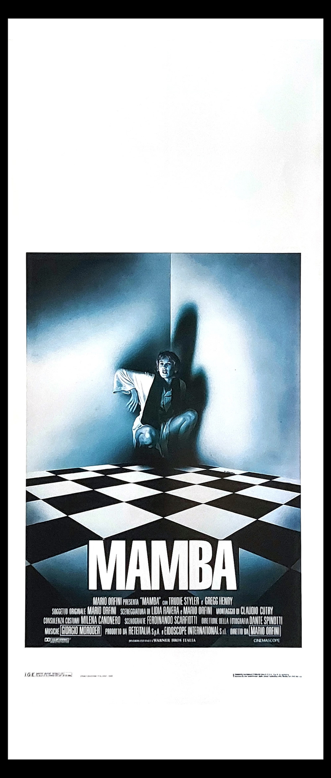 Locandina originale film Mamba (1988) - Regia di Mario Orfini