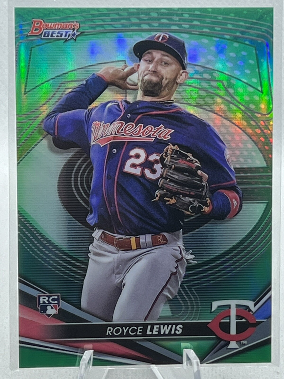 2022 Bowman's Best Green Refractor /99 Royce Lewis #65 Rookie RC
