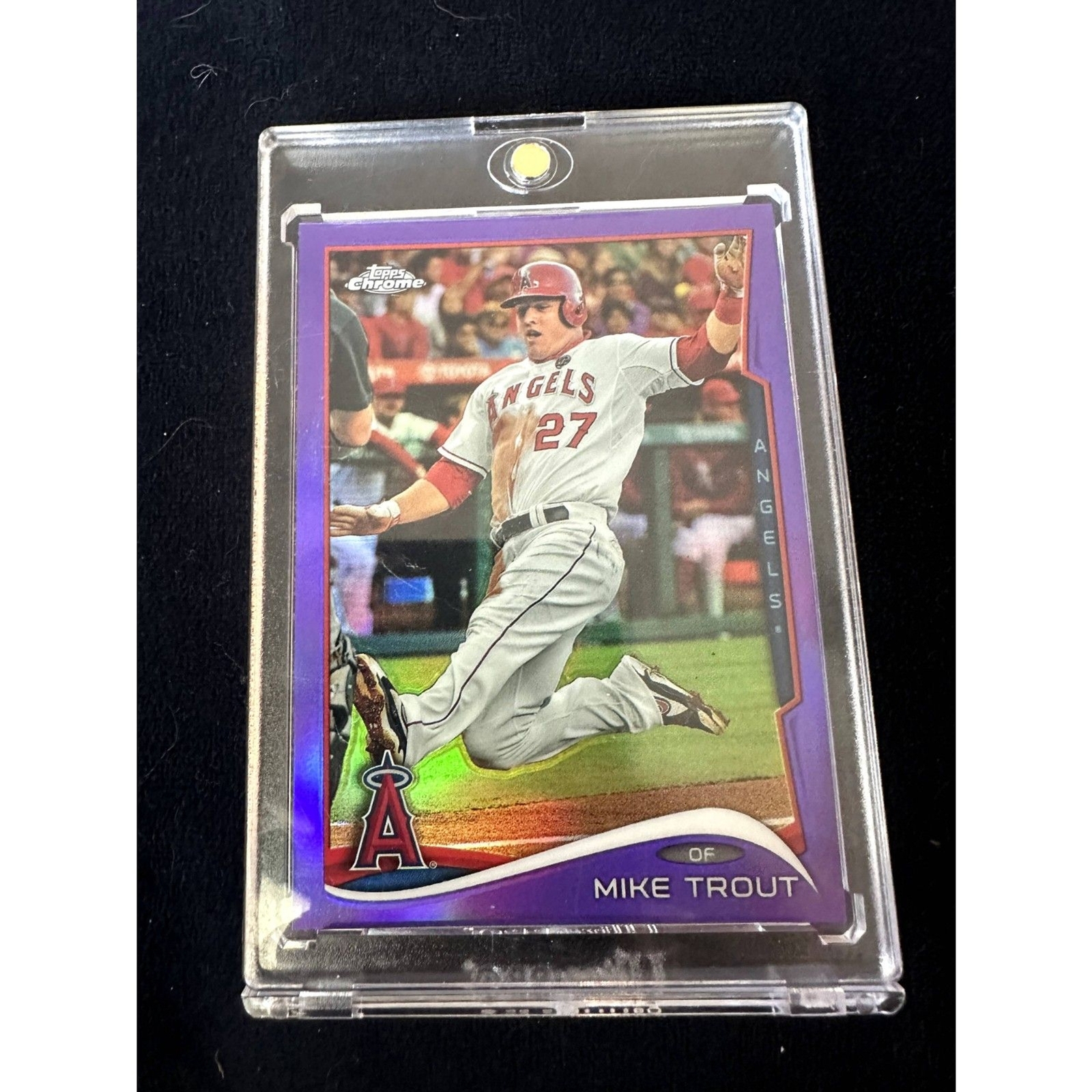 2014 Topps Chrome Purple Refractor Mike Trout #1