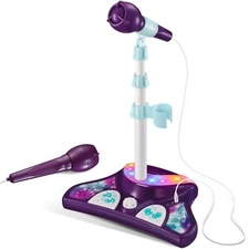 Little Pretender Kids Karaoke Machine with 2 Microphones and Adjustable Stand