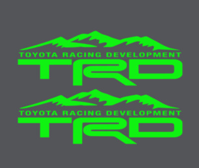 TRD Decals Stickers Toyota Racing Development Off Road Tacoma Tundra 4Runner Bed