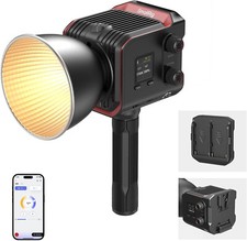 SmallRig 100B COB Video Light w/ Handle, Bi-Colour Video Light 2700K-6500K 4894