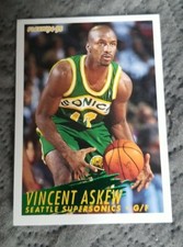 1994-95 Fleer Seattle Supersonics Basketball Card #210 Vincent Askew
