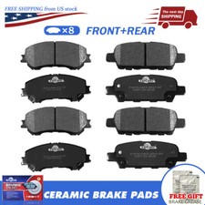 Front And Rear Ceramic Disc Brake Pads For 2014 2015 2016 2017 Nissan Rogue