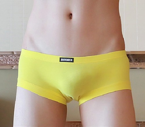 New Men's Cotton Breathable Boxer Briefs Sexy U-Shaped Underwear Solid Shorts BL - Picture 5 of 29