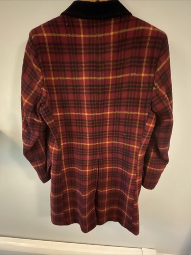 Vintage NWT Doc Dr Martens men's M medium coat topcoat Tweed Mod Overcoat velvet - Picture 5 of 11