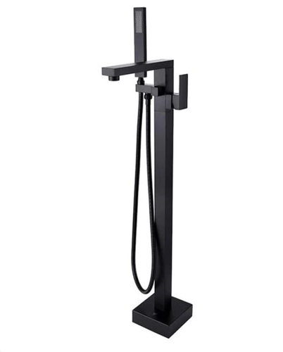 Grolta Matte Black Freestanding Bathtub Faucet Floor Mount Tub Filler TF6028