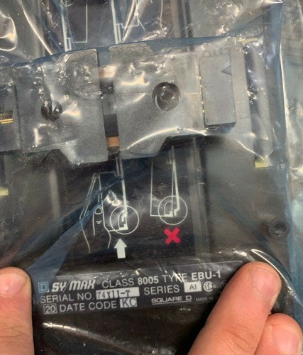 SQUARE D SY/MAX CLASS 8005 TYPE EBU-1 EXPANSION BASE UNIT NEW NO BOX - Picture 2 of 3