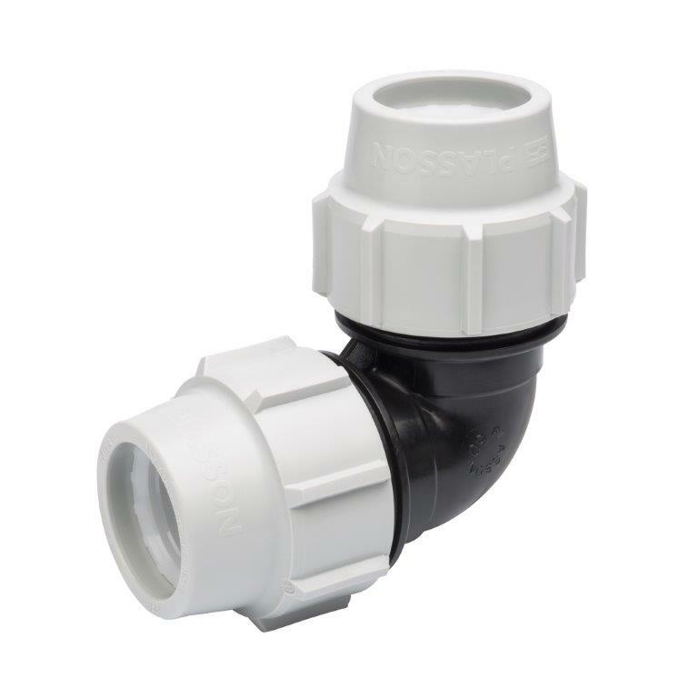 PLASSON 25mm Elbow 90° 070500025 - FREE POSTAGE & VAT INC