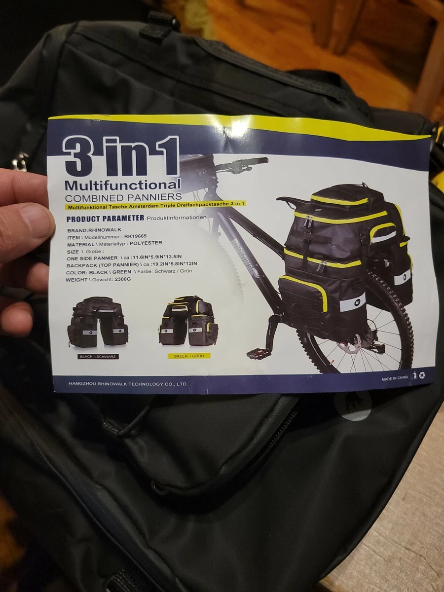 Triple pannier online bag