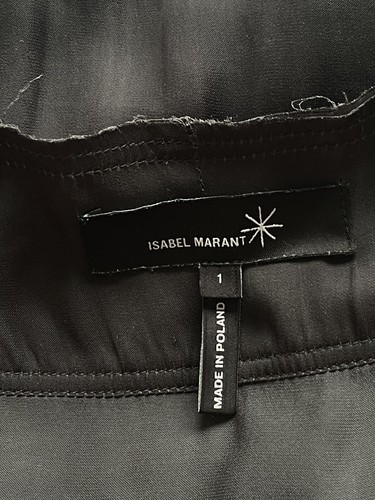 Vestido Corto Isabel Marant Carbón Minimal Negro Mujer Talla 1-S/M Plisado - Imagen 14 de 17