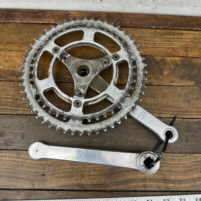 Pédalier Vintage TA Professional 170 Mm 3 Bras – Alliage France Années 70 Pour Vélo Route Randonneuse
