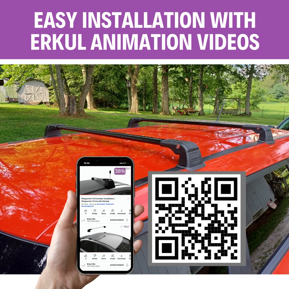 Roof Rack Crossbar for Mitsubishi Eclipse Cross 2018-2026 Fits Fixed Points Roof - Image 4 of 4