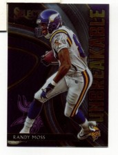 2020 Select Football Randy Moss Unbreakable Insert Minnesota Vikings #U9