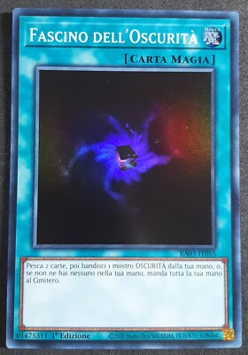 FASZIN DER DUNKELHEIT Dunkelheit Super Rare auf Italienisch RA03-IT055 YUGIOH