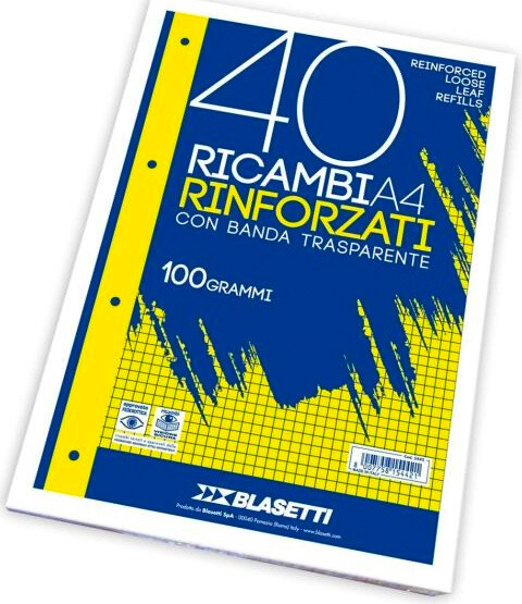 Blasetti Ricambi A4 Quadri 10M 40 Fogli 100Gr 5443