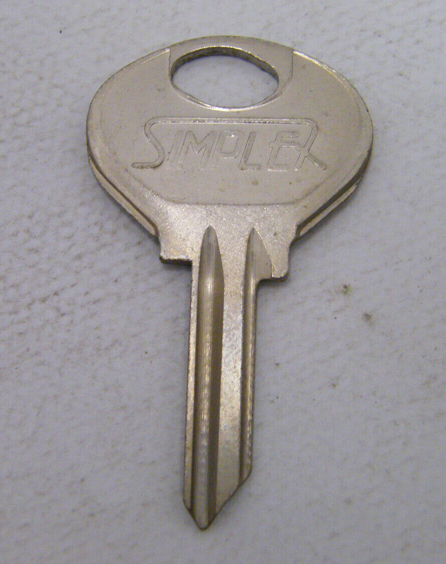 Original car vehicle key draft for old Citroen - simplex